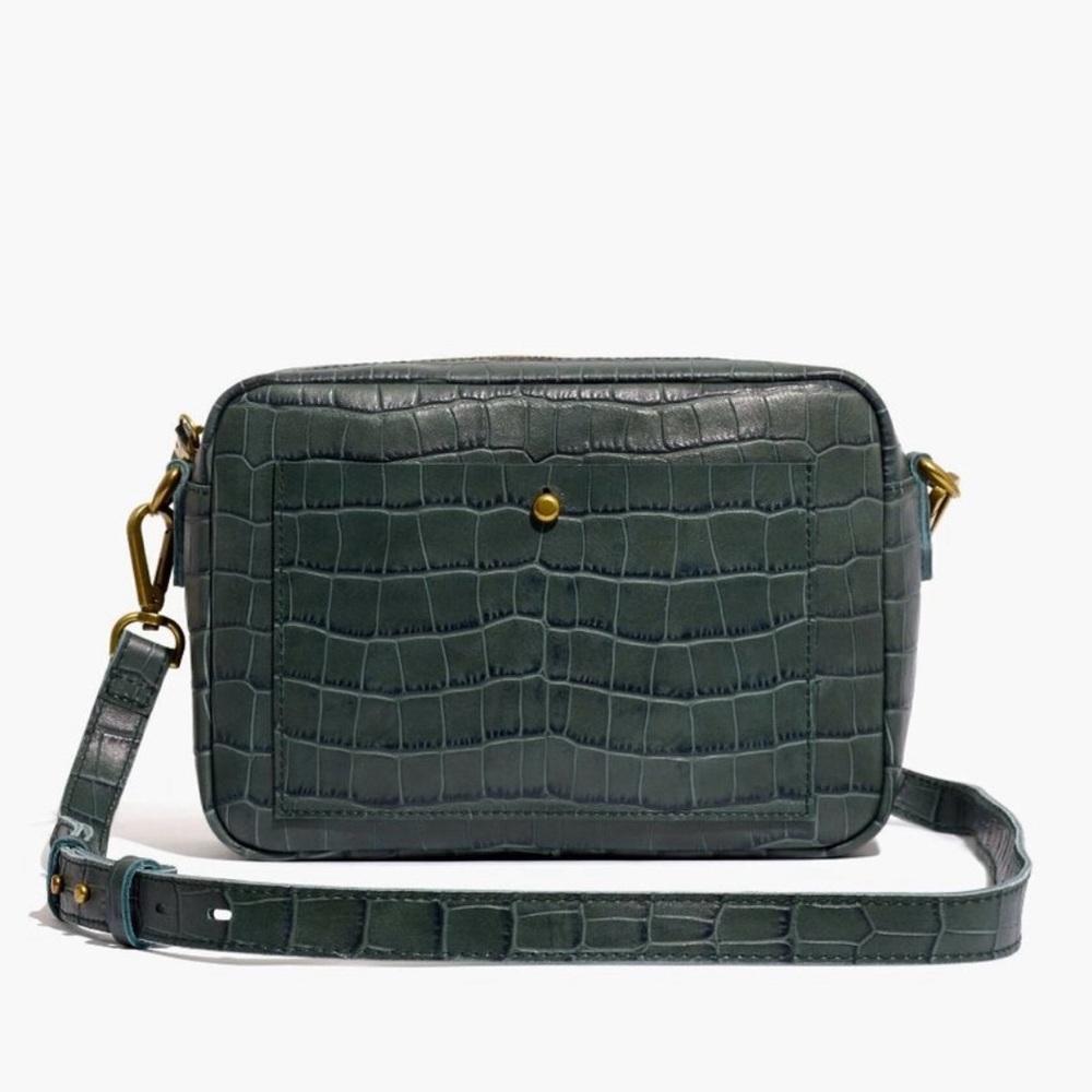 The Large Transport Camera Bag: Croc Embossed Leather Edition